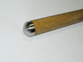 Koncovka madla kulatá nerez pro dřevěná madla ø42mm
