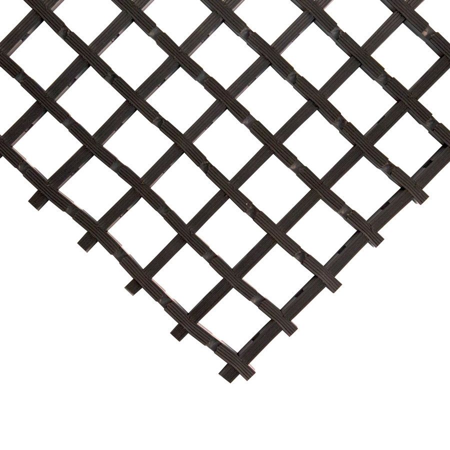 Černá univerzální protiskluzová olejivzdorná rohož (mřížka 22 x 22 mm) (role) - délka 5 m, šířka 90 cm a výška 1,2 cm F