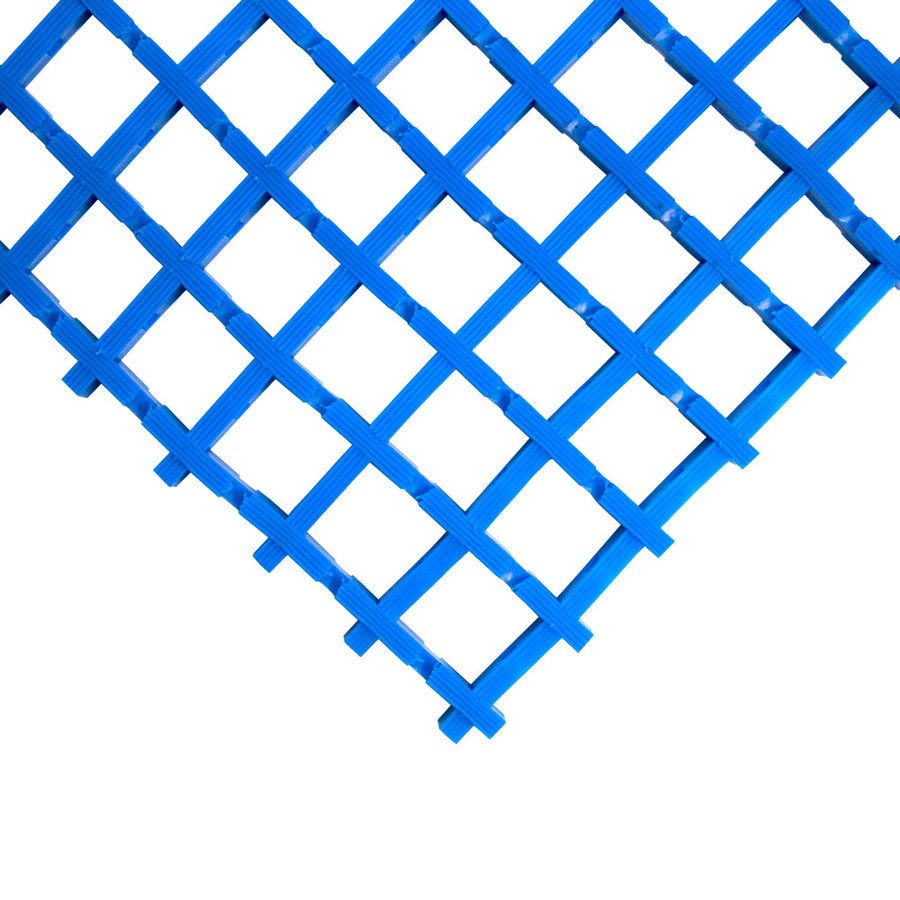 Modrá univerzální protiskluzová olejivzdorná rohož (mřížka 22 x 22 mm) (role) - délka 10 m, šířka 90 cm, výška 1,2 cm F