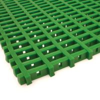 Zelená univerzální protiskluzová olejivzdorná rohož (mřížka 30 x 10 mm) (role) - délka 5 m, šířka 60 cm, výška 1,2 cm F