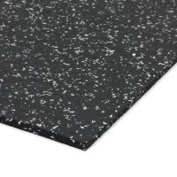 Černo-bílá podlahová guma (deska) FLOMA FitFlo SF1050 - délka 200 cm, šířka 100 cm, výška 1,6 cm