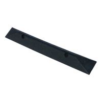 Černý plastový parkovací doraz CarStop - délka 78 cm, šířka 10 cm, výška 6 cm