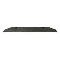 Černý plastový parkovací doraz CarStop - délka 78 cm, šířka 10 cm, výška 6 cm