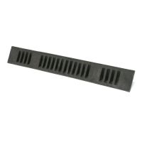 Černý plastový parkovací doraz CarStop - délka 78 cm, šířka 10 cm, výška 6 cm