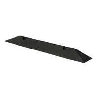 Černý plastový parkovací doraz CarStop - délka 78 cm, šířka 10 cm, výška 6 cm