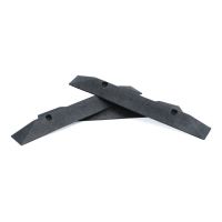 Černý plastový parkovací doraz CarStop - délka 78 cm, šířka 10 cm, výška 6 cm