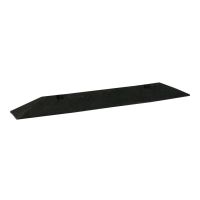 Černý plastový parkovací doraz CarStop - délka 78 cm, šířka 10 cm, výška 6 cm