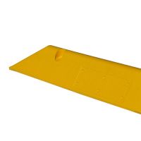 Žlutý plastový parkovací doraz CarStop - délka 78 cm, šířka 10 cm, výška 6 cm