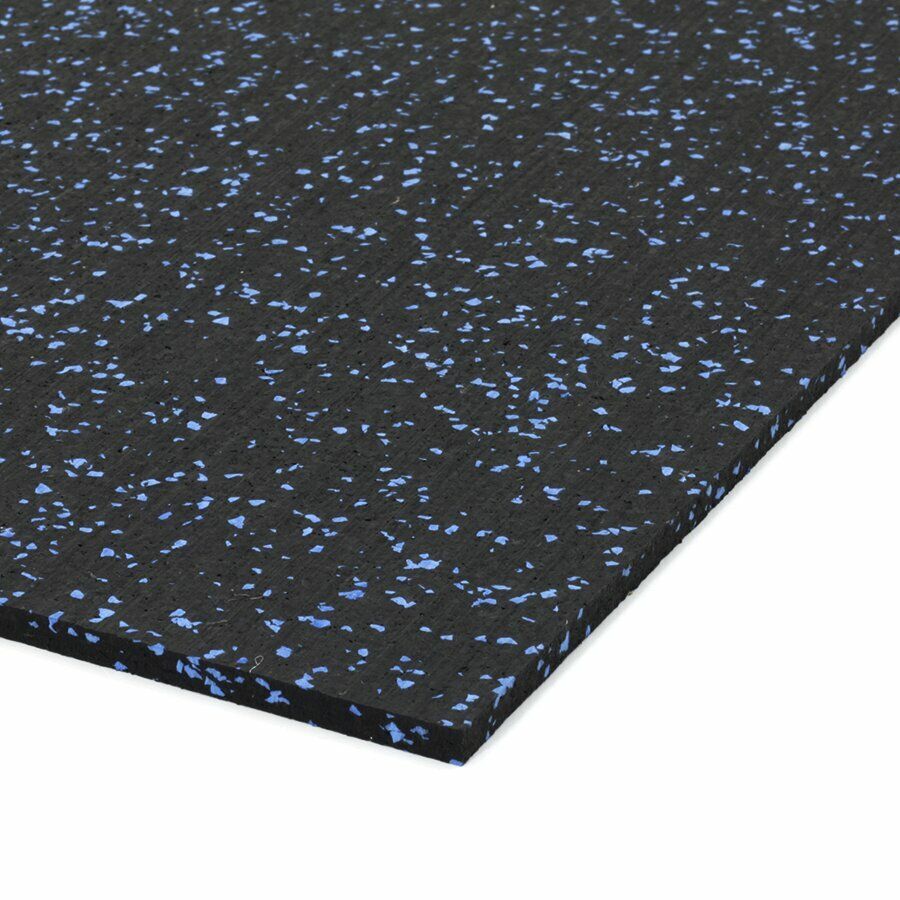 Černo-modrá gumová podlahová deska FLOMA IceFlo SF1100 - délka 200 cm, šířka 100 cm, výška 1 cm