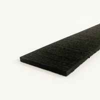 Černá gumová soklová podlahová lišta FLOMA FitFlo SF1050 - délka 200 cm, šířka 7 cm, tloušťka 0,8 cm