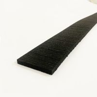 Černá gumová soklová podlahová lišta FLOMA FitFlo IceFlo - délka 200 cm, šířka 7 cm, tloušťka 0,8 cm