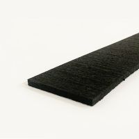 Černá gumová soklová podlahová lišta FLOMA SF1100 IceFlo - délka 200 cm, šířka 7 cm a tloušťka 0,8 cm