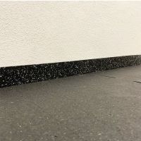 Černo-bílo-modrá gumová soklová podlahová lišta FLOMA FitFlo IceFlo - délka 200 cm, šířka 7 cm, tloušťka 0,8 cm