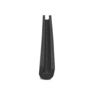 Černý gumový kryt obrubníku pro betonový obrubník šíře 6 cm - délka 100 cm, šířka 10 cm, výška 10 cm