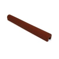 Červený gumový kryt obrubníku pro betonový obrubník šíře 6 cm - délka 100 cm, šířka 10 cm a výška 10 cm