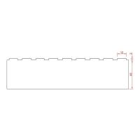 Gumová podložka na ramena zvedáků FLOMA RP114A - délka 16 cm, šířka 12 cm, výška 4 cm