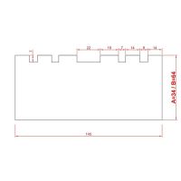 Gumová podložka na ramena zvedáků FLOMA RP108A - průměr 14,5 cm, výška 3,4 cm