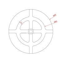 Gumová podložka na ramena zvedáků FLOMA RP117 - průměr 9,5 cm, výška 2,3 cm