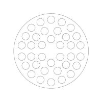 Gumová podložka zvedáku pro zvedáky Ravaglioli FLOMA RP111 - průměr 14,8 cm a výška 3,1 cm