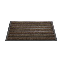 Hnědá čisticí venkovní vstupní rohož FLOMA Bellini - délka 45 cm, šířka 75 cm, výška 1 cm