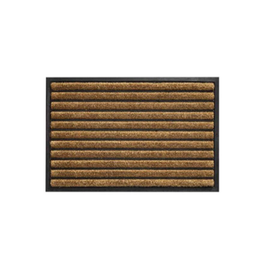 Kokosová vstupní rohož FLOMA Rubco Stripes - délka 40 cm, šířka 60 cm, výška 1,5 cm