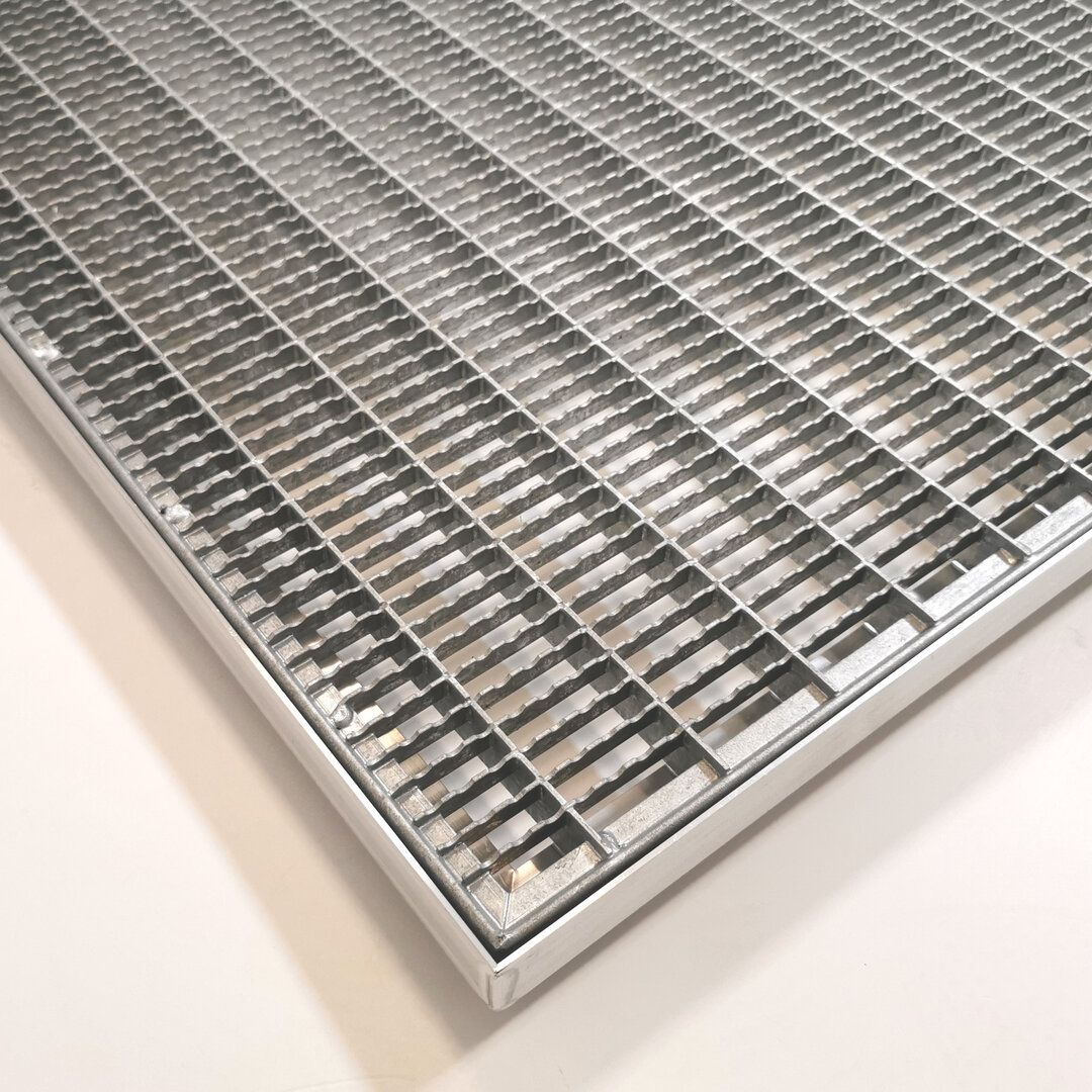 Kovová venkovní čistící vstupní rohož s rámem FLOMA SteelMat - délka 50 cm, šířka 100 cm a výška 2,2 cm