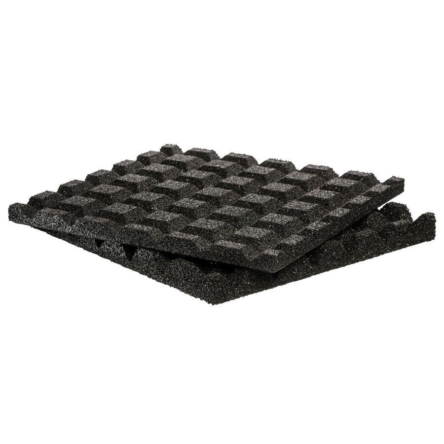 Protiodrazová akustická podlaha na střelnici FLOMA EchoStop - délka 50 cm, šířka 50 cm, výška 6,5 cm
