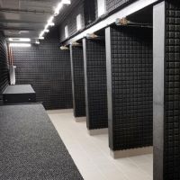 Tlumící akustická rohož (deska) s pěnou FLOMA V25/R15 - délka 50 cm, šířka 50 cm a výška 2,5 cm