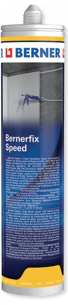 BERNERfix Speed kartuše, 290 ml Šedé