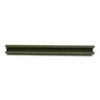 Zelený gumový kryt obrubníku pro betonový obrubník šíře 6 cm - délka 100 cm, šířka 10 cm a výška 10 cm