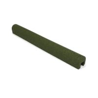 Zelený gumový kryt obrubníku pro betonový obrubník šíře 6 cm - délka 100 cm, šířka 10 cm a výška 10 cm
