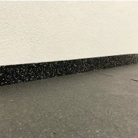 Černo-bílo-modrá gumová soklová podlahová lišta FLOMA IceFlo SF1100 - délka 200 cm, šířka 7 cm a tloušťka 0,8 cm