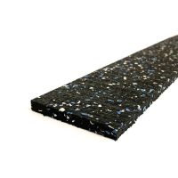 Černo-bílo-modrá gumová soklová podlahová lišta FLOMA SF1050 FitFlo - délka 200 cm, šířka 7 cm, tloušťka 0,8 cm