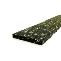 Černo-zelená gumová soklová podlahová lišta FLOMA FitFlo IceFlo - délka 200 cm, šířka 7 cm, tloušťka 0,8 cm