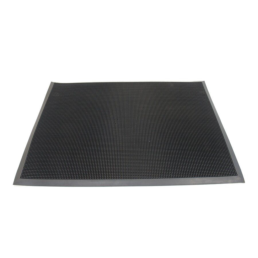 Gumová venkovní čistící vstupní rohož FLOMA - délka 60 cm, šířka 80 cm a výška 2,2 cm