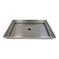 Kovová venkovní čisticí vstupní rohož s odtokovou vanou FLOMA SteelMat - délka 60 cm, šířka 80 cm, výška 2,5 cm