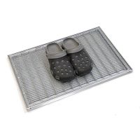 Kovová venkovní čistící vstupní rohož s rámem FLOMA SteelMat - délka 40 cm, šířka 60 cm, výška 2,2 cm