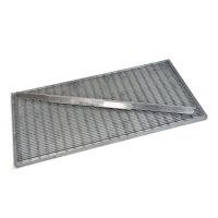 Kovová venkovní čistící vstupní rohož s rámem FLOMA SteelMat - délka 50 cm, šířka 100 cm, výška 2,2 cm