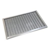 Kovová venkovní čistící vstupní rohož s rámem FLOMA SteelMat - délka 50 cm, šířka 75 cm, výška 2,2 cm