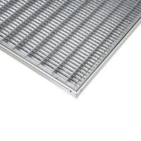 Kovová venkovní čisticí vstupní rohož s rámem FLOMA SteelMat - délka 50 cm, šířka 75 cm, výška 2,2 cm