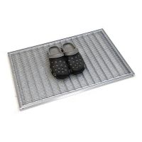 Kovová venkovní čisticí vstupní rohož s rámem FLOMA SteelMat - délka 50 cm, šířka 75 cm, výška 2,2 cm