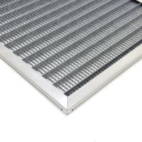 Kovová venkovní čisticí vstupní rohož s rámem FLOMA SteelMat - délka 80 cm, šířka 120 cm, výška 2,5 cm