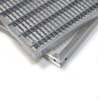 Kovová venkovní čisticí vstupní rohož s rámem FLOMA SteelMat - délka 50 cm, šířka 75 cm, výška 2,2 cm
