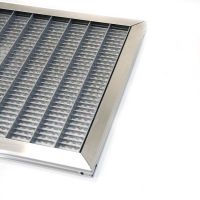 Kovová venkovní čisticí vstupní rohož s rámem FLOMA SteelMat - délka 50 cm, šířka 75 cm, výška 2,2 cm