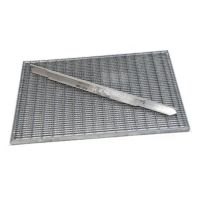 Kovová venkovní čisticí vstupní rohož s rámem FLOMA SteelMat - délka 50 cm, šířka 75 cm, výška 2,2 cm