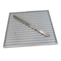 Kovová venkovní čistící vstupní rohož s rámem FLOMA SteelMat - délka 80 cm, šířka 80 cm, výška 2,5 cm