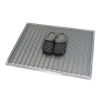 Kovová venkovní čistící vstupní rohož s rámem FLOMA SteelMat - délka 60 cm, šířka 80 cm, výška 2,5 cm