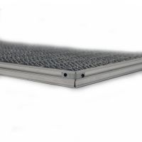 Kovová venkovní čistící vstupní rohož s rámem FLOMA SteelMat - délka 40 cm, šířka 60 cm, výška 2,2 cm