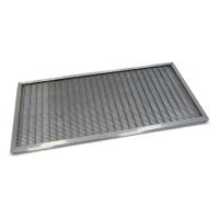 Kovová venkovní čistící vstupní rohož s rámem FLOMA SteelMat - délka 60 cm, šířka 120 cm, výška 2,5 cm