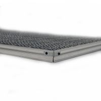 Kovová venkovní čisticí vstupní rohož s rámem FLOMA SteelMat - délka 60 cm, šířka 120 cm, výška 2,5 cm